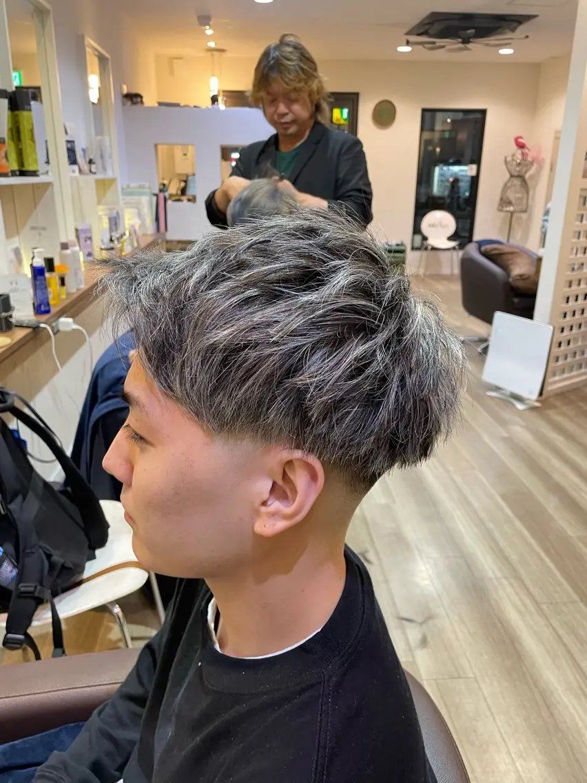 ショート メンズ メンズメッシュ モヒカン けいせい/横浜/ カラー、パーマ、縮毛のヘアスタイル