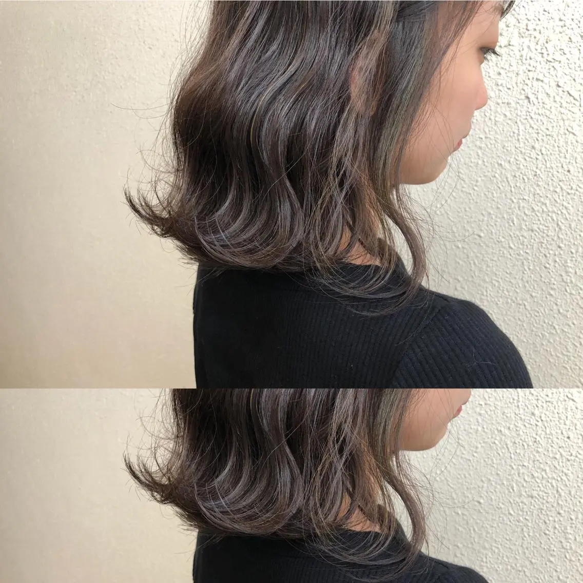 ミディアム カラー ハイライトカラー ハイライト ツキノキ　ミナ 8月から西梅田店のヘアスタイル