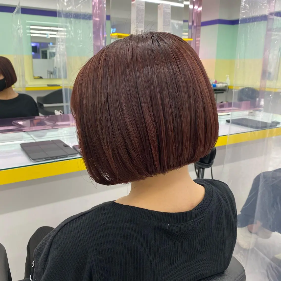 ショート カラー ヘアアレンジ ヘアカラー トリートメント mai🍑暖色カラー /レイヤー💖のヘアスタイル