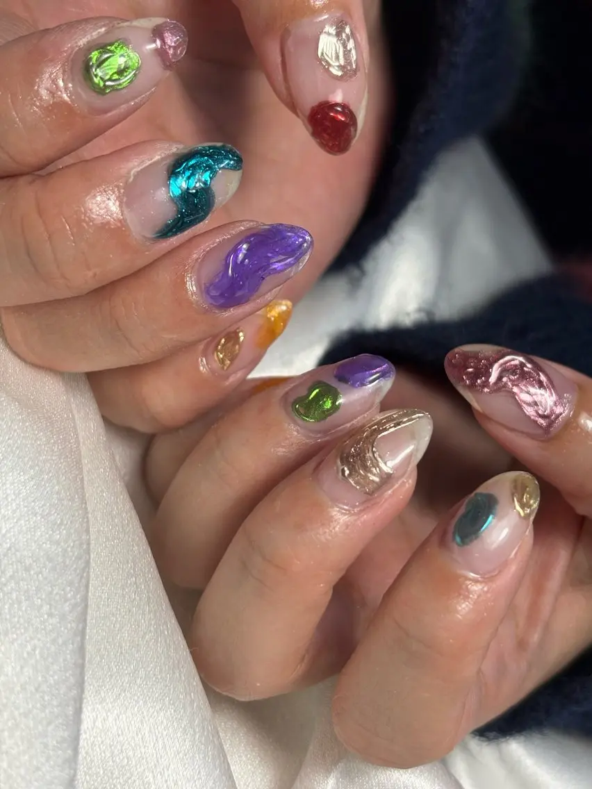 ネイル ハンドネイル フットネイル ✴︎ Delightのネイルデザイン
