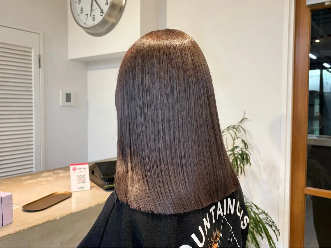 ミディアム カラー ヘアカラー 樽田 琉玖のヘアスタイル