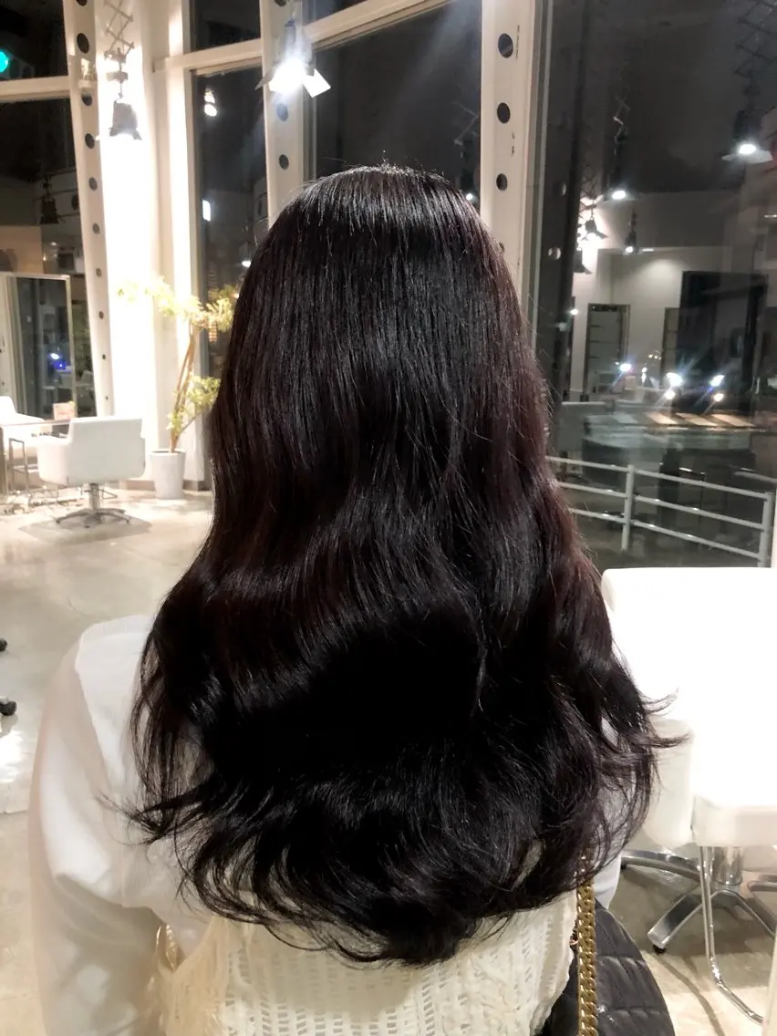 セミロング カラー カット トリートメント レイヤー/透明感 カラー　いくらまゆのヘアスタイル