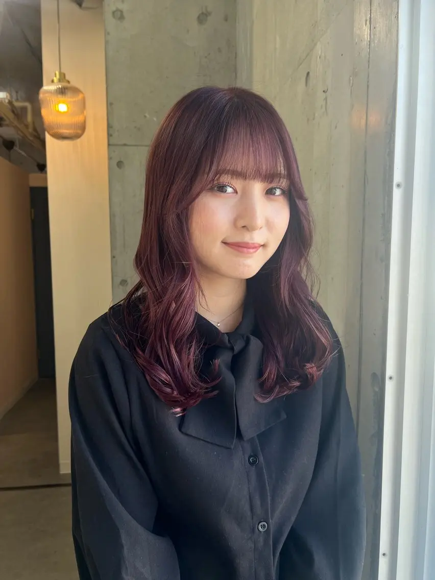 セミロング カラー ピンクカラー Ayaka🩰🎀 ガーリー/暖色♡のヘアスタイル