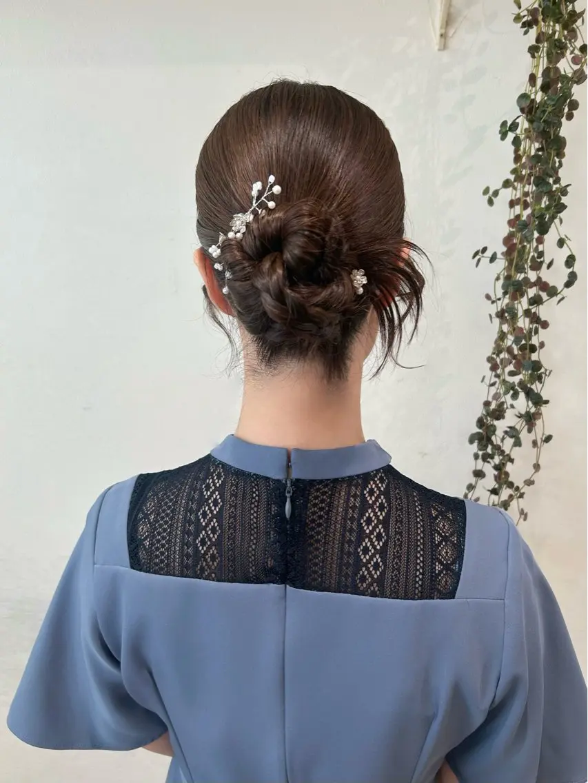 ロング ヘアアレンジ ヘアセット ﾏﾂｴｸ/men's /ｶﾗｰ🎀ﾋｶﾙのマツエク・マツパデザイン