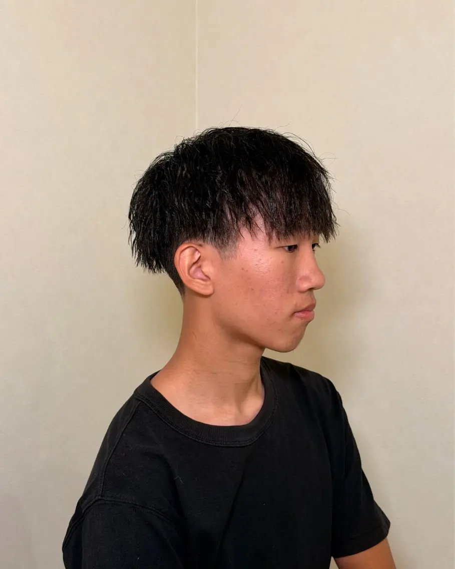 ショート パーマ メンズ フェードカット メンズパーマ カット パーマ room四日市店 BASED/SOTAのヘアスタイル