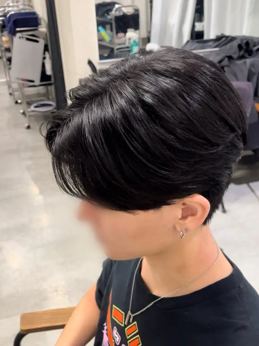 メンズ センターパート EXCIAメンズ 縮毛矯正/奥野ひかるのヘアスタイル