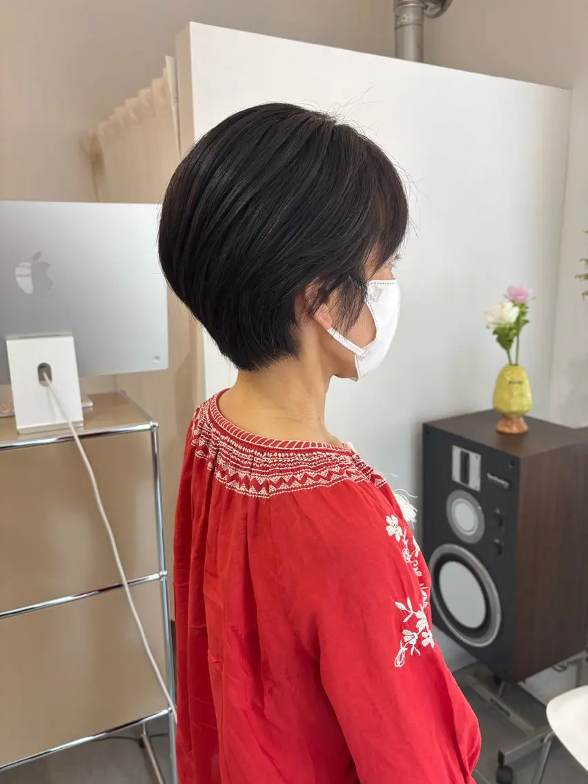 ショート カット 蔵前🫧韓国風レイヤ ーカット🫧KAHOのヘアスタイル