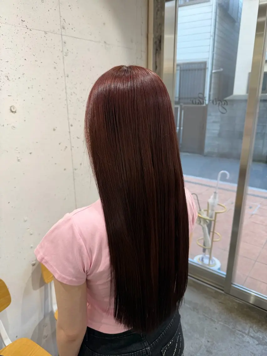ロング カット ヘアカラー レイヤーカット 艶髪🎀HINATAのヘアスタイル
