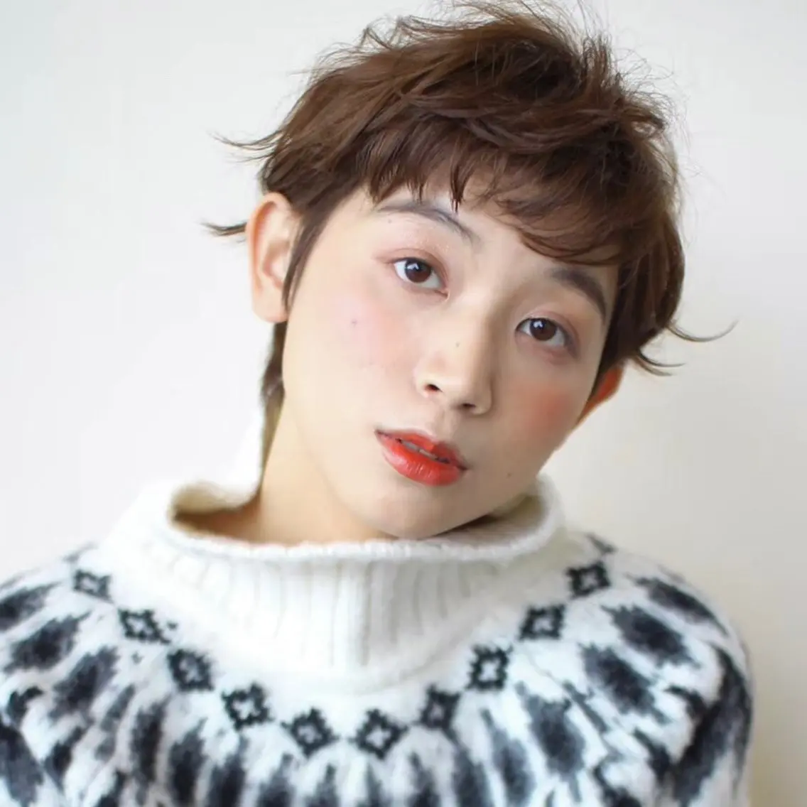 ショート パーマ 髪質改善 ショートヘア カット パーマ 村上 遥香 店長スタイリストのヘアスタイル