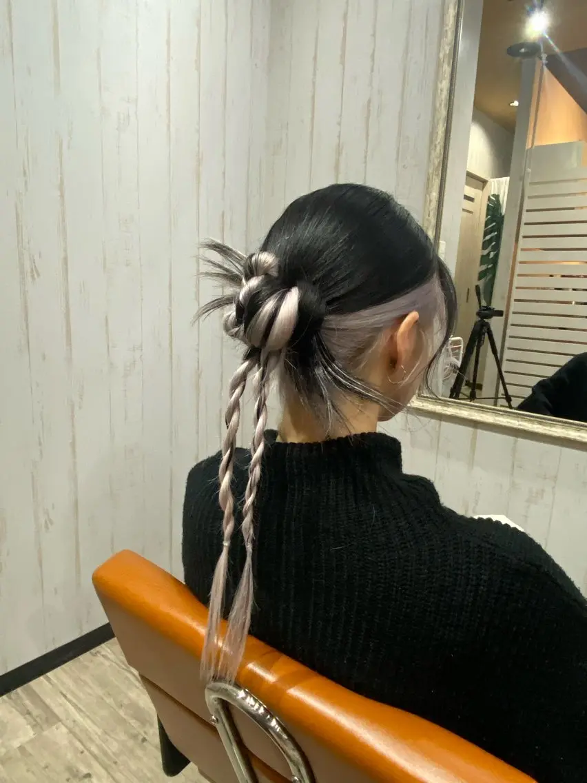 ロング ヘアアレンジ リト /渋谷/ハイトーンのヘアスタイル