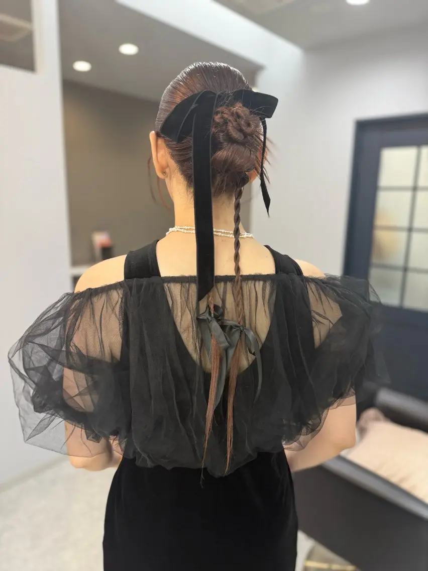 ヘアセット　ヘアアレンジの写真