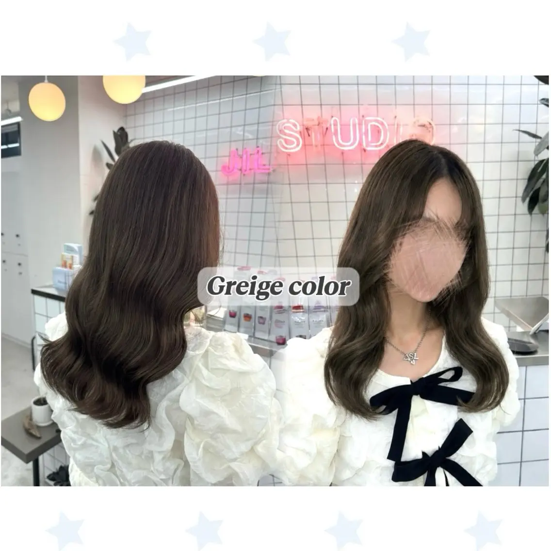 セミロング カラー ベージュカラー ブリーチ 透明感カラー グレージュ 🩵しの🩵 JILLSTUDIOのヘアスタイル