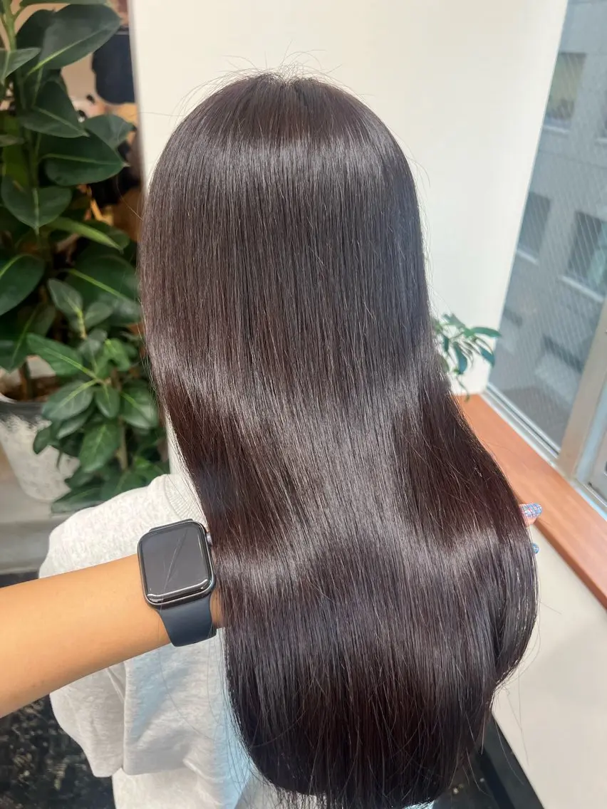 セミロング カラー ヘアカラー ミディアムレイヤー/ 艶カラー🎀　emiのヘアスタイル