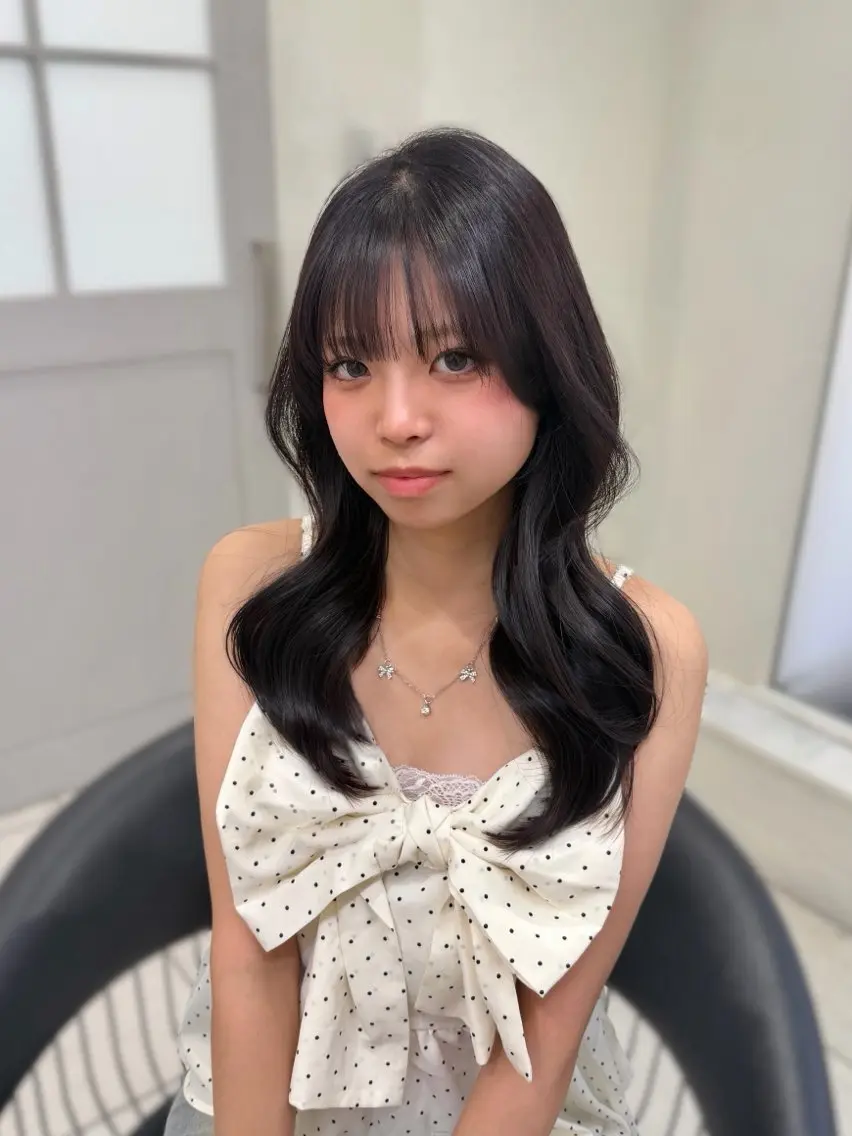 ロング ヘアカラー トリートメント 𝐧𝐚𝐨♡ ハイトーン/ピンクのヘアスタイル