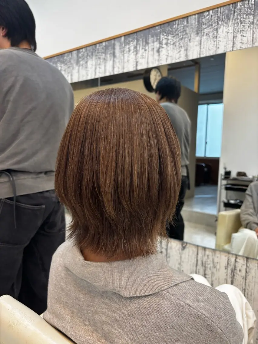 ショート カット 縮毛矯正 あすか/ 松本/モデル様募集中のヘアスタイル