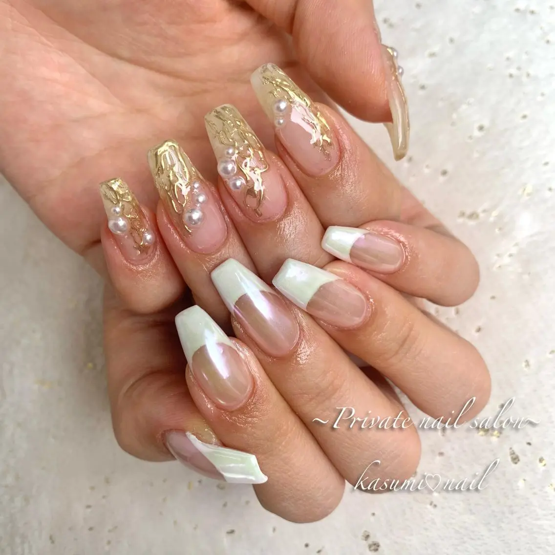 ネイル ニュアンスネイル 春ネイル KASUMI♡ Nailのネイルデザイン
