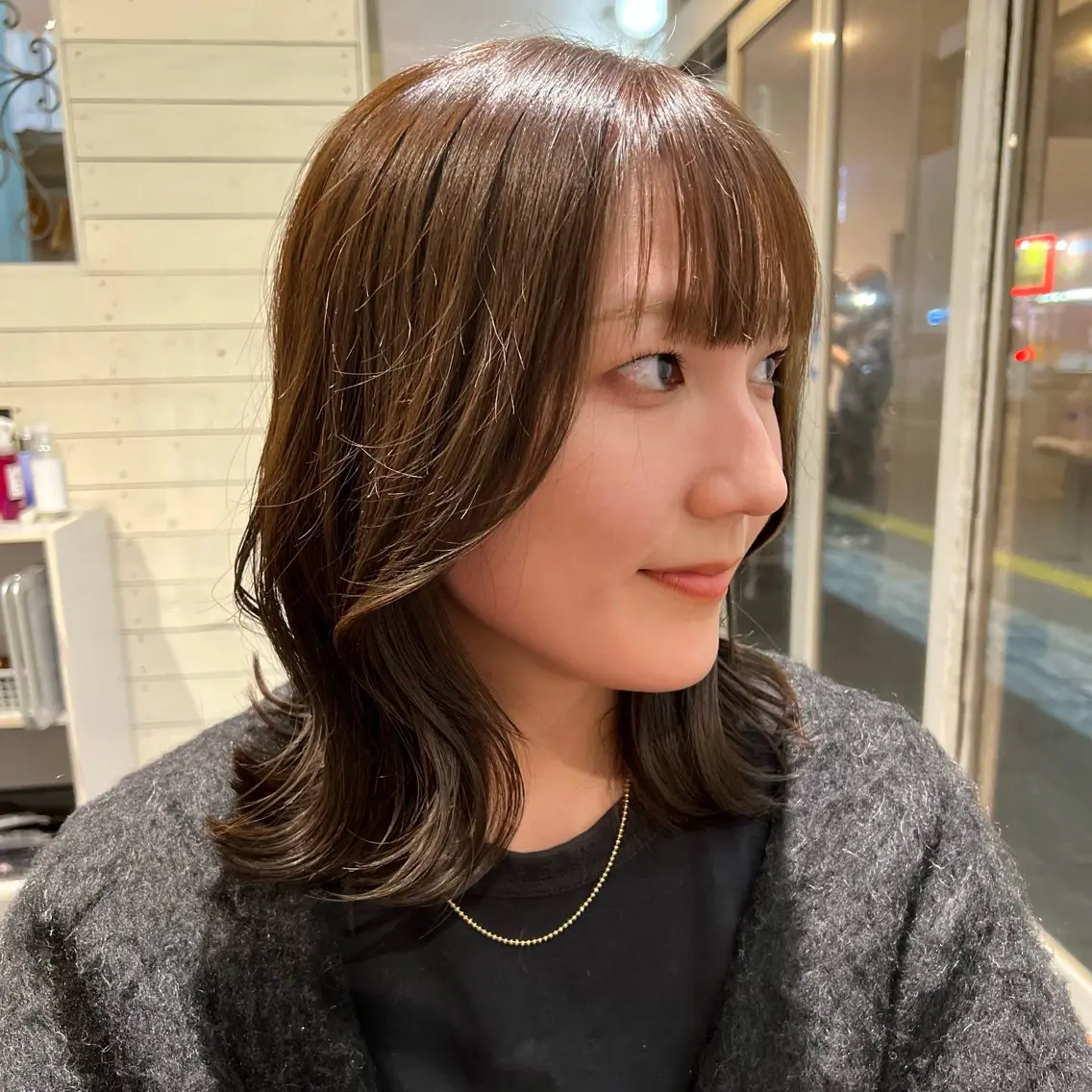🌈【総人気No.1大人可愛いヘアにしたい方必見!】🌈 くびれミディアムカット➕透明感カラー➕髪質改善トリートメントの写真