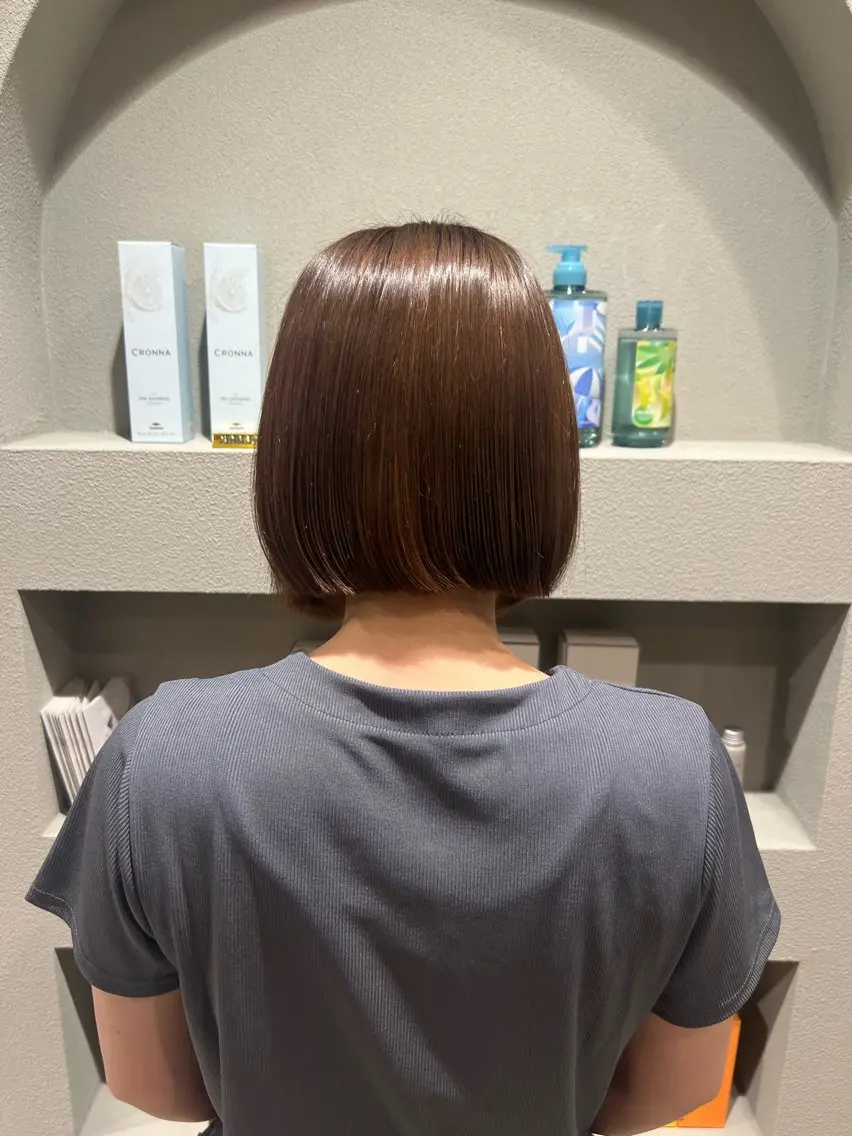 カラー ブラウンカラー ケアカラー オレンジ 川原 陽和のヘアスタイル