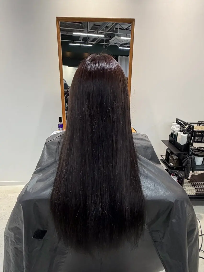 ロング カラー ブラウンカラー ラベンダーカラー ヘアカラー ここね/透明感 カラー/ナチュラルのヘアスタイル