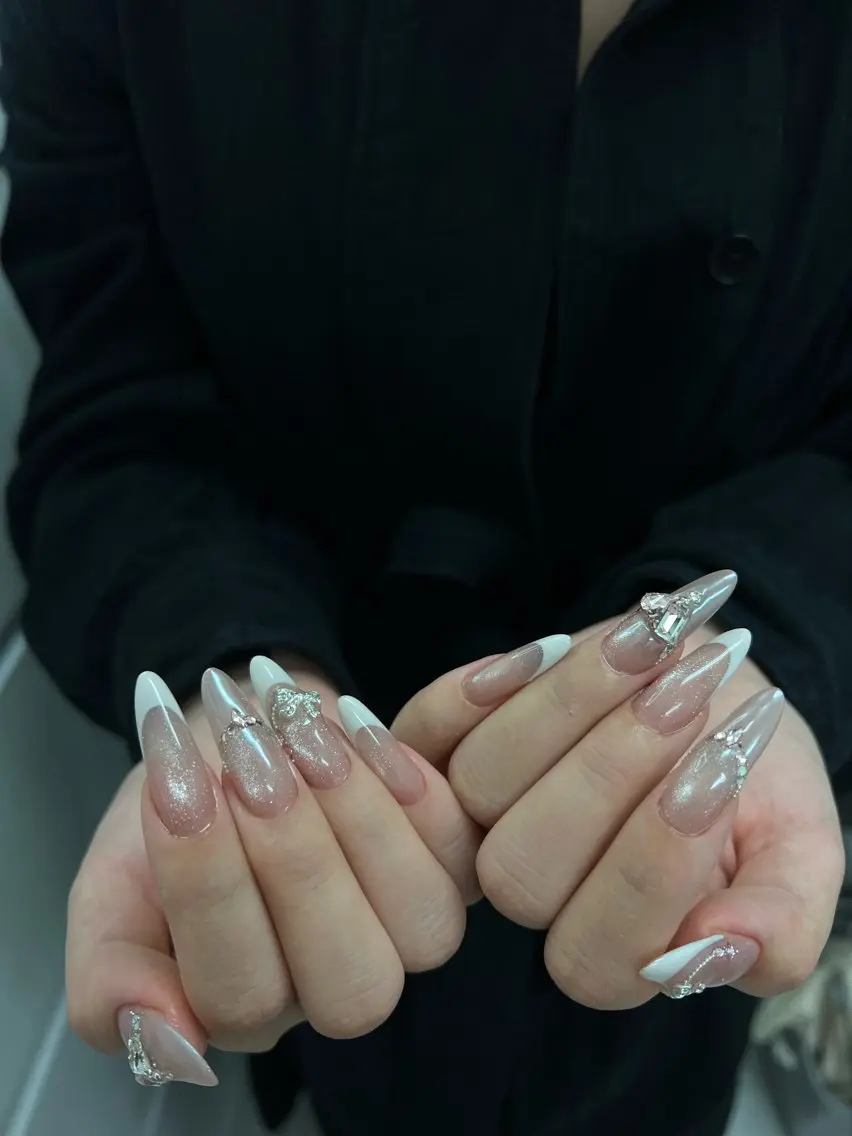 ネイル ハート 韓国ネイル オフィスネイル ワンカラーネイル シンプルネイル ハンドネイル Lynn_ Nailのネイルデザイン
