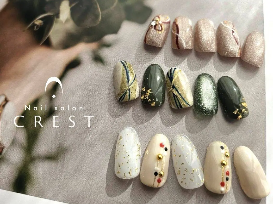 ネイル CREST(天王寺) 廣岡 Hirookaのネイルデザイン