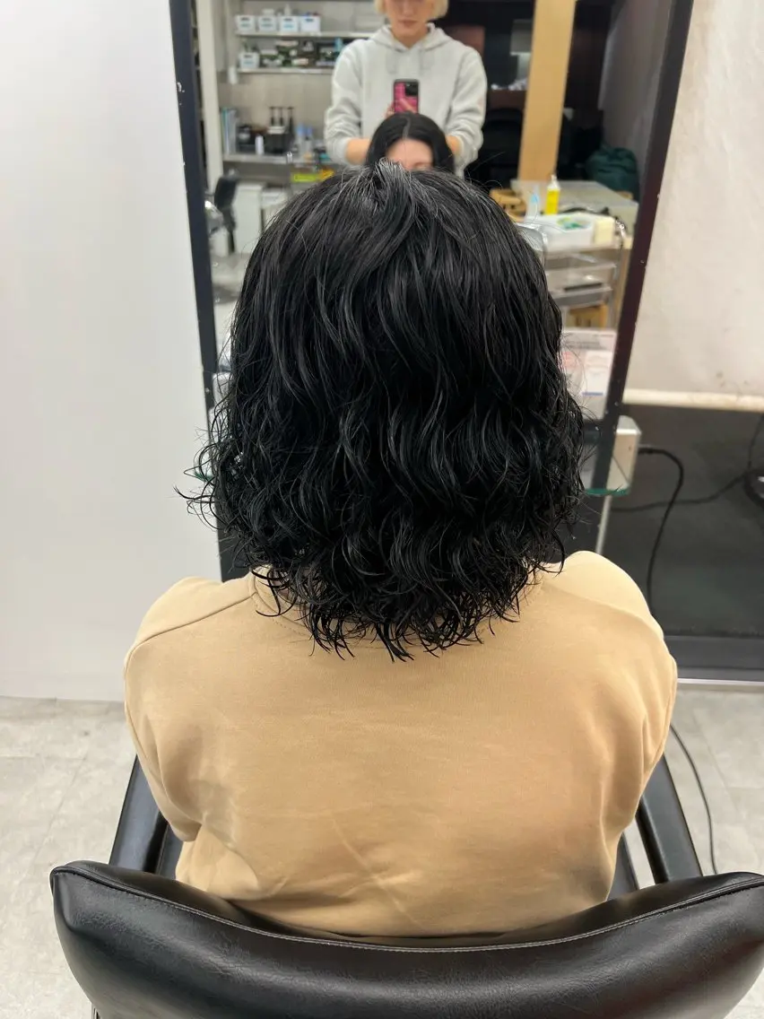 ミディアム パーマ fifth PARK HIN★T★のヘアスタイル