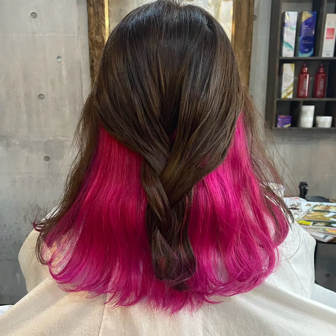 ミディアム ヘアカラー higashi chiriのヘアスタイル