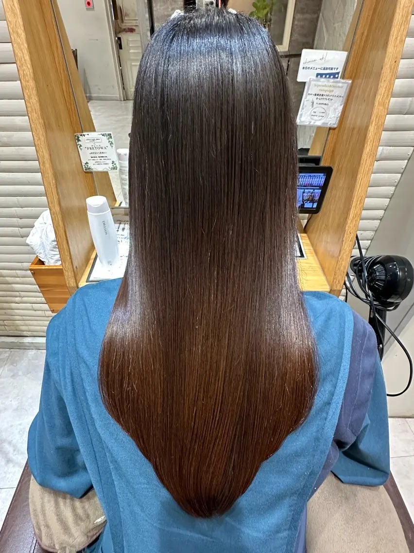 ロング カット トリートメント 美髪矯正/渡辺 りんのヘアスタイル