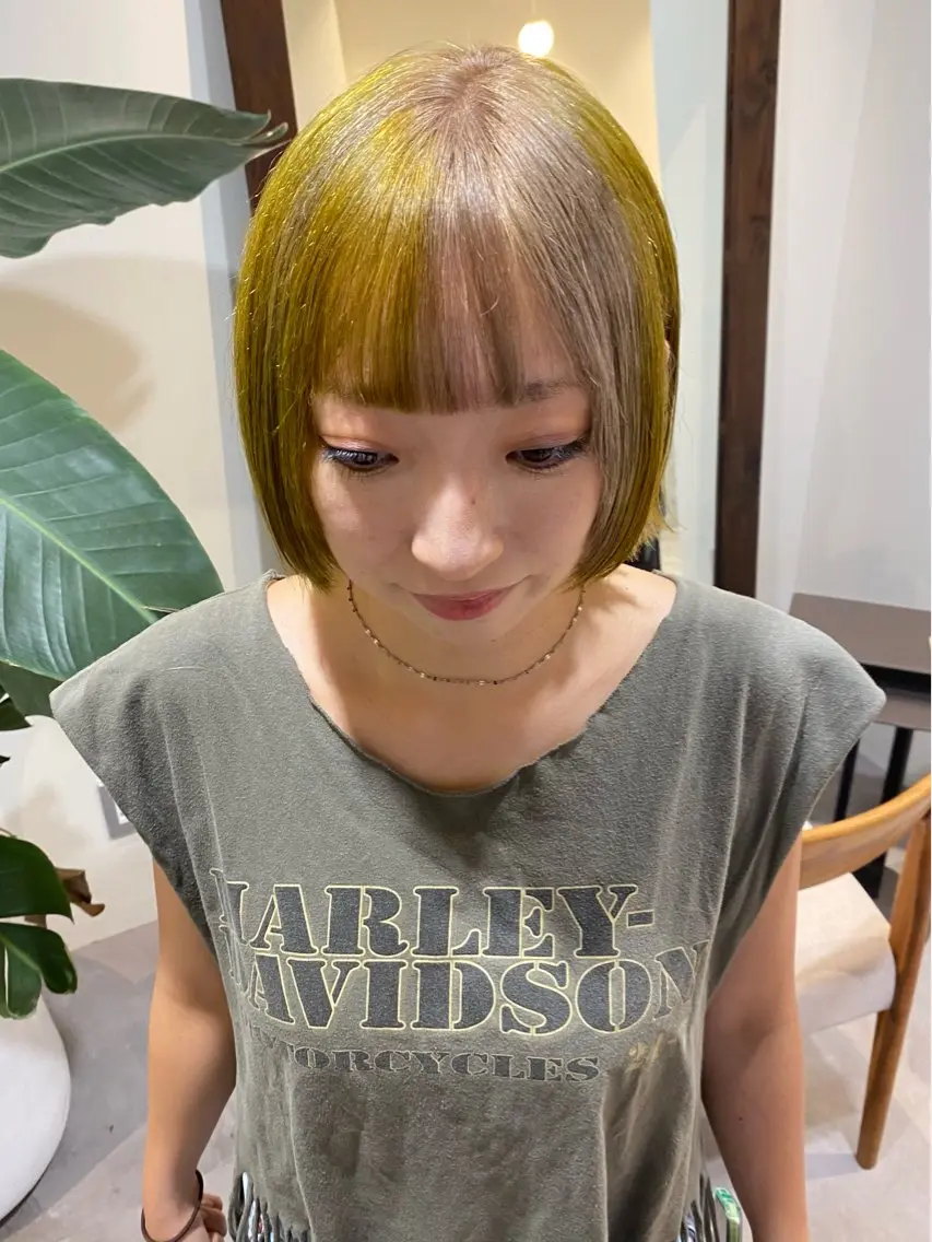 ミディアム カラー 当日予約大歓迎💗 依田瑞希のヘアスタイル