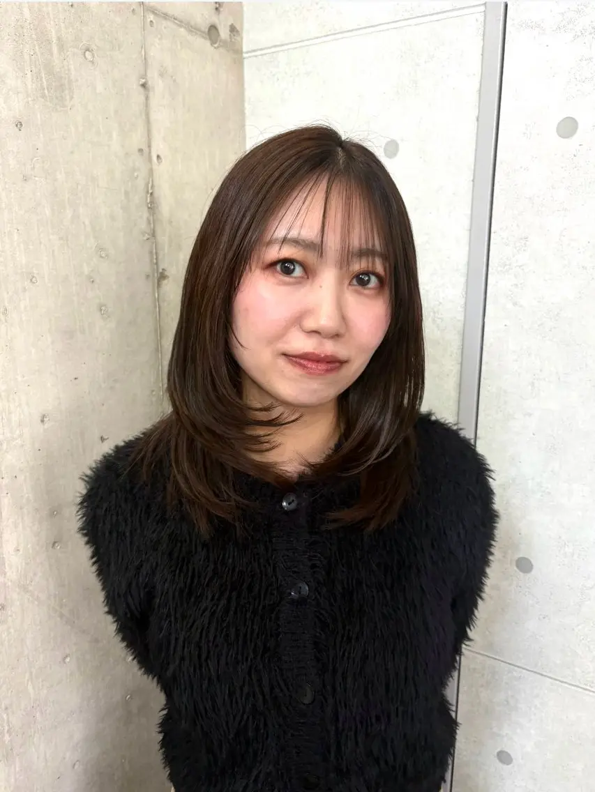 セミロング ヘアカラー 加藤志保 🎗️🫧モデル募集のヘアスタイル
