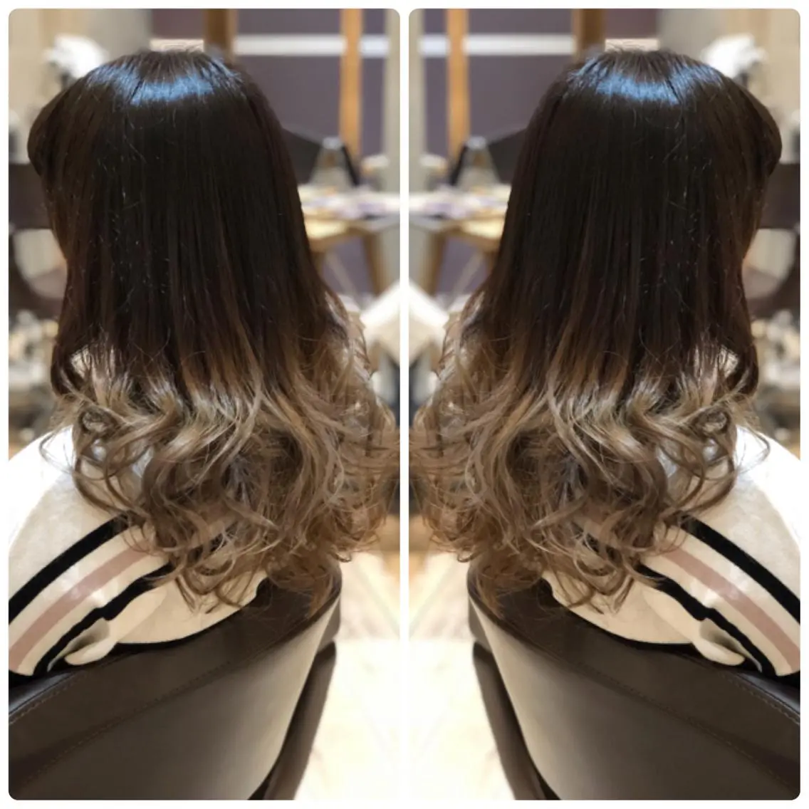 セミロング カラー グラデーションカラー グレージュ ヘアカラー トリートメント 小山内 龍一郎 店長のヘアスタイル