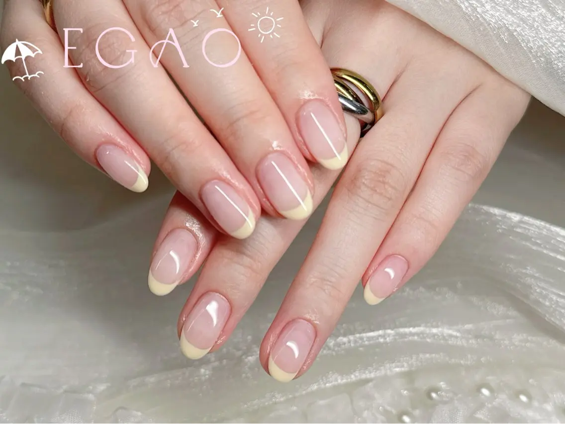 ネイル アートネイル フットネイル フレンチネイル ジェルネイル グラデーション ハンドネイル EGAO NAIL 錦糸町店のネイルデザイン