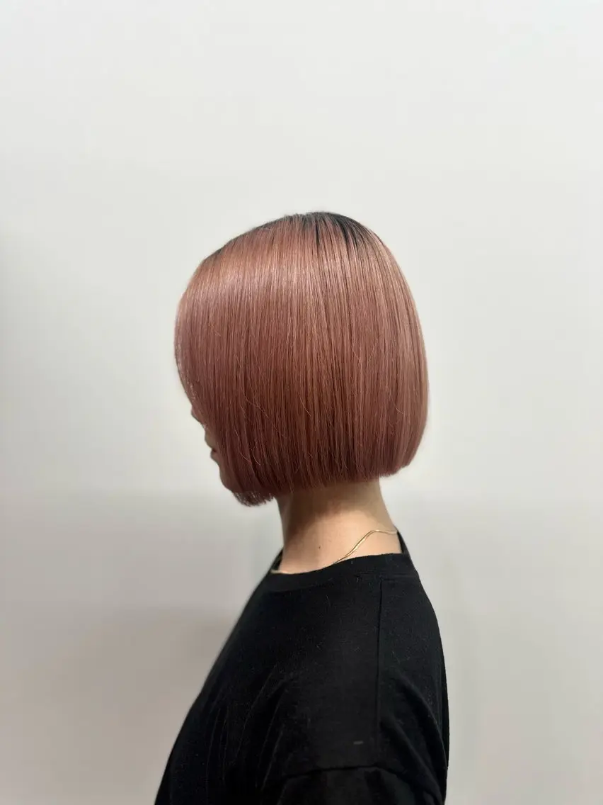 ミディアム 縮毛矯正Rina🩶 銀座のヘアスタイル