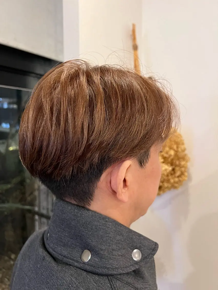 ショート 【本陣】カット モデル/朝岡 慧のヘアスタイル