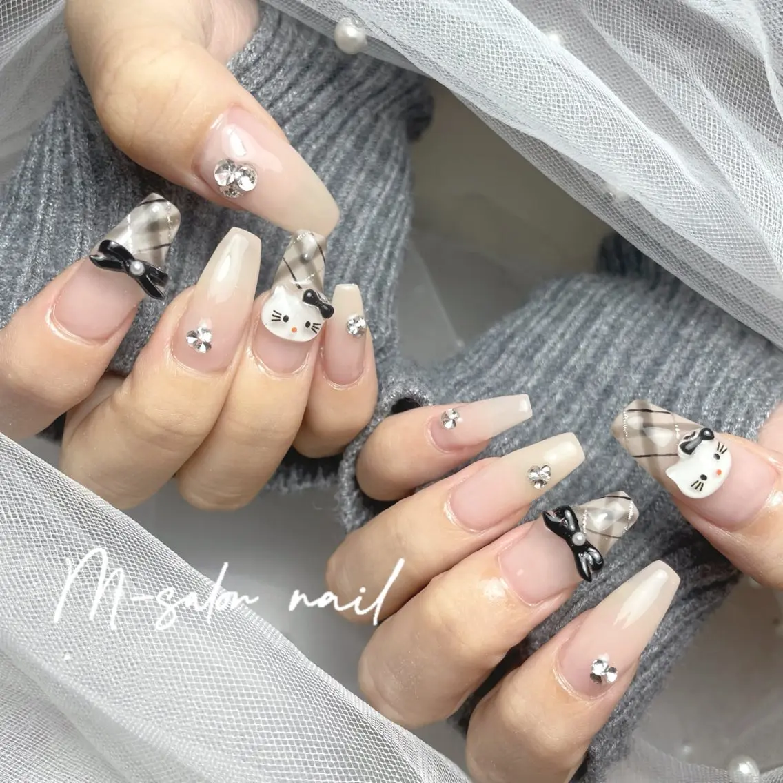 ネイル ハンドネイル 韓国/網紅/パーツ M-salonのネイルデザイン
