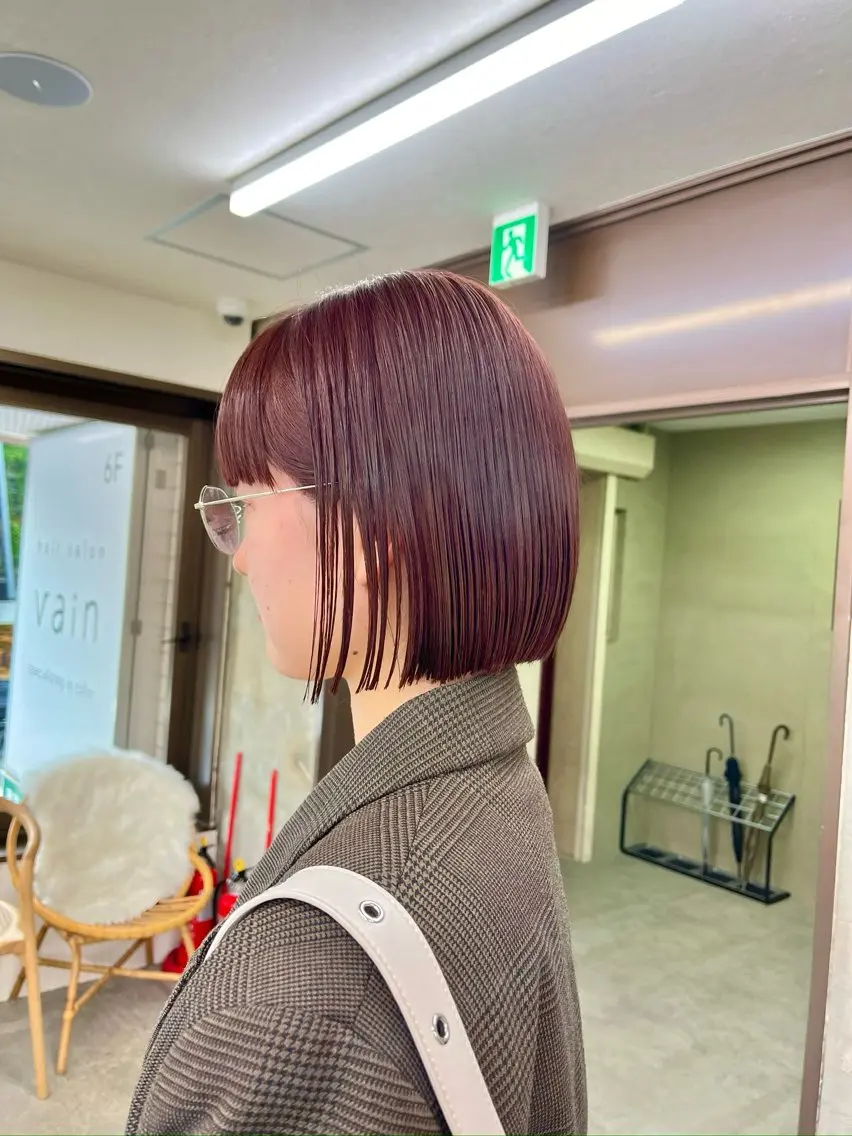 セミロング カット ヘアカラー トリートメント 🌸暖色カラー/ボブ 一色愛海🌸のヘアスタイル