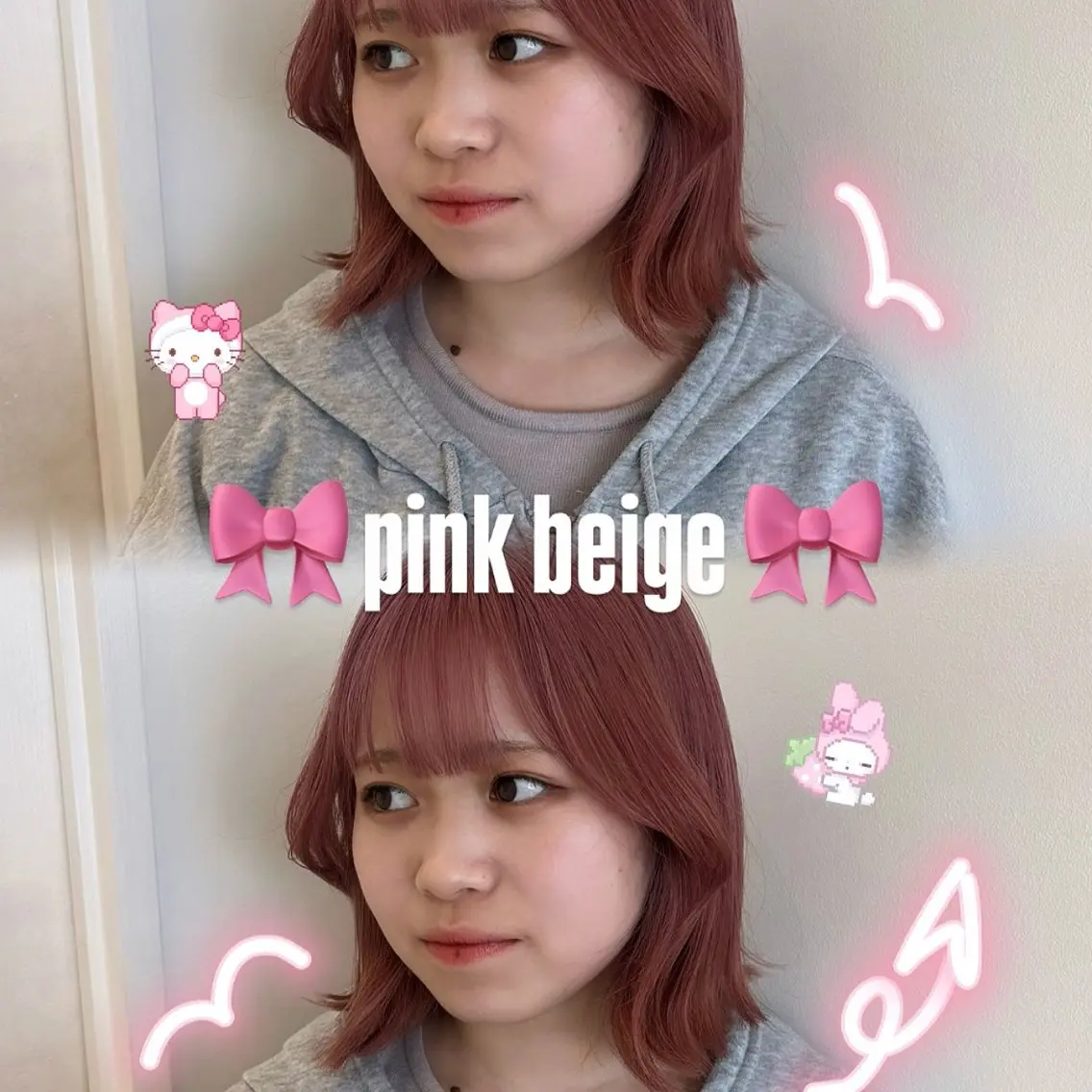 ショート カラー ヘアカラー レイヤー sala 推しカラー職人🎀のヘアスタイル