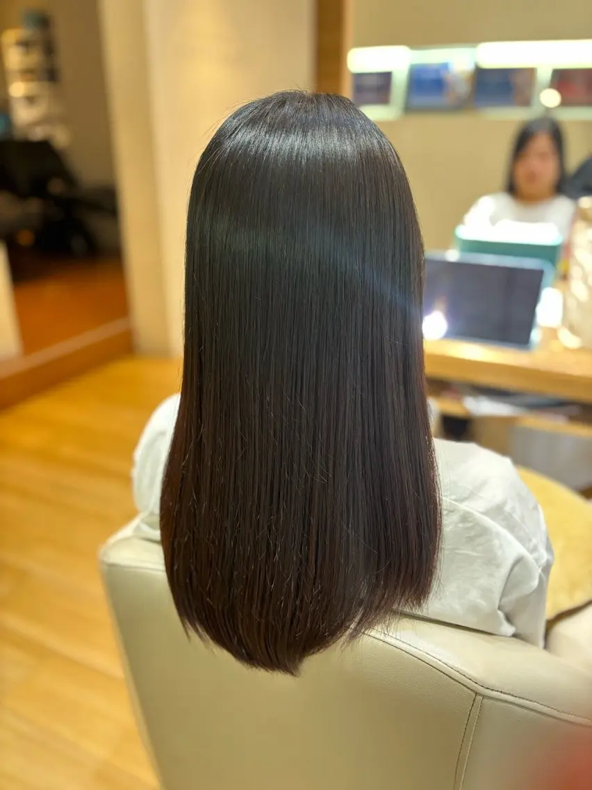 ロング 縮毛矯正 全国大会出場の為 予約制限中✨東美杏のヘアスタイル