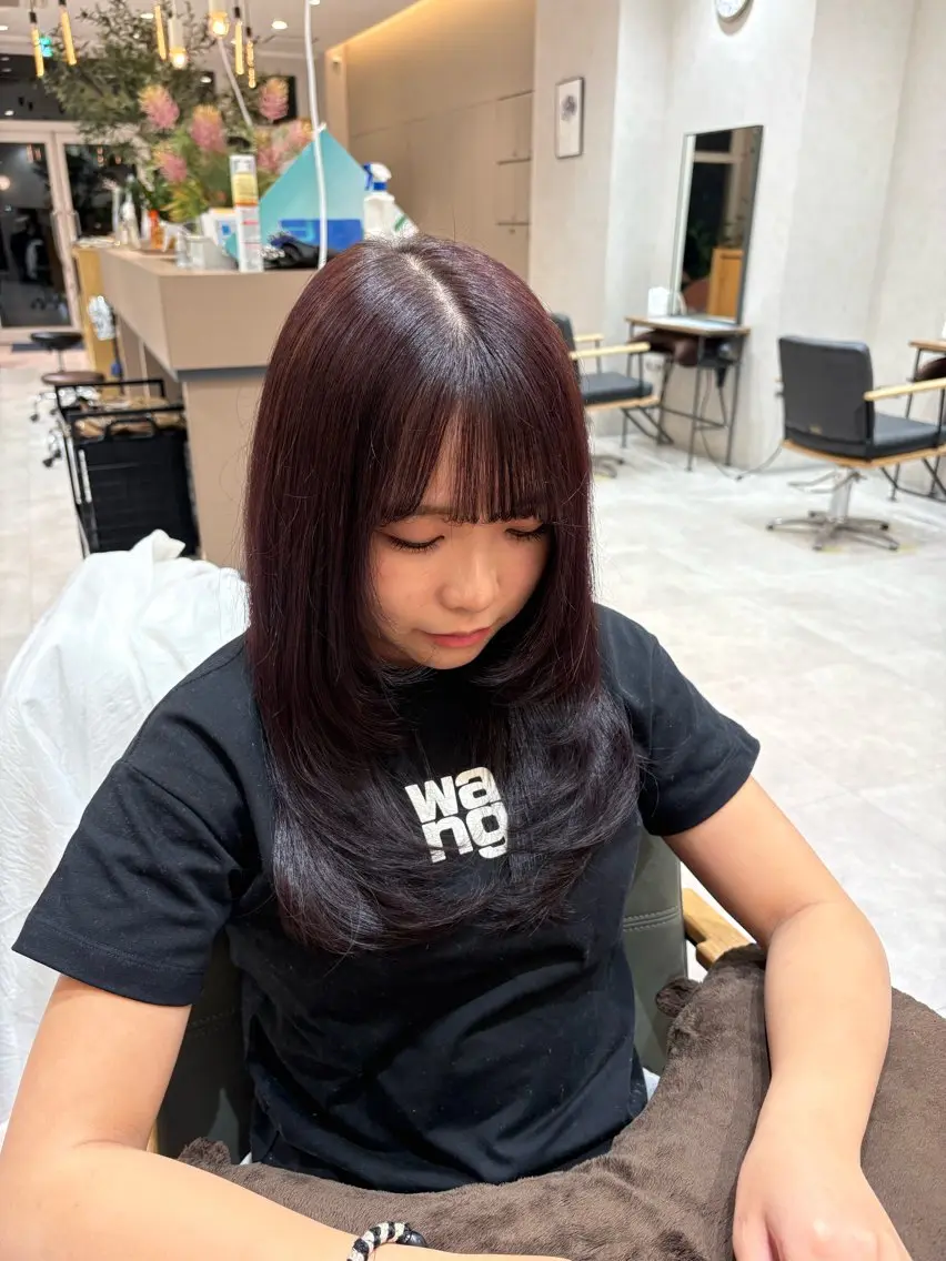 カラー ヘアカラー 小西 暖のヘアスタイル