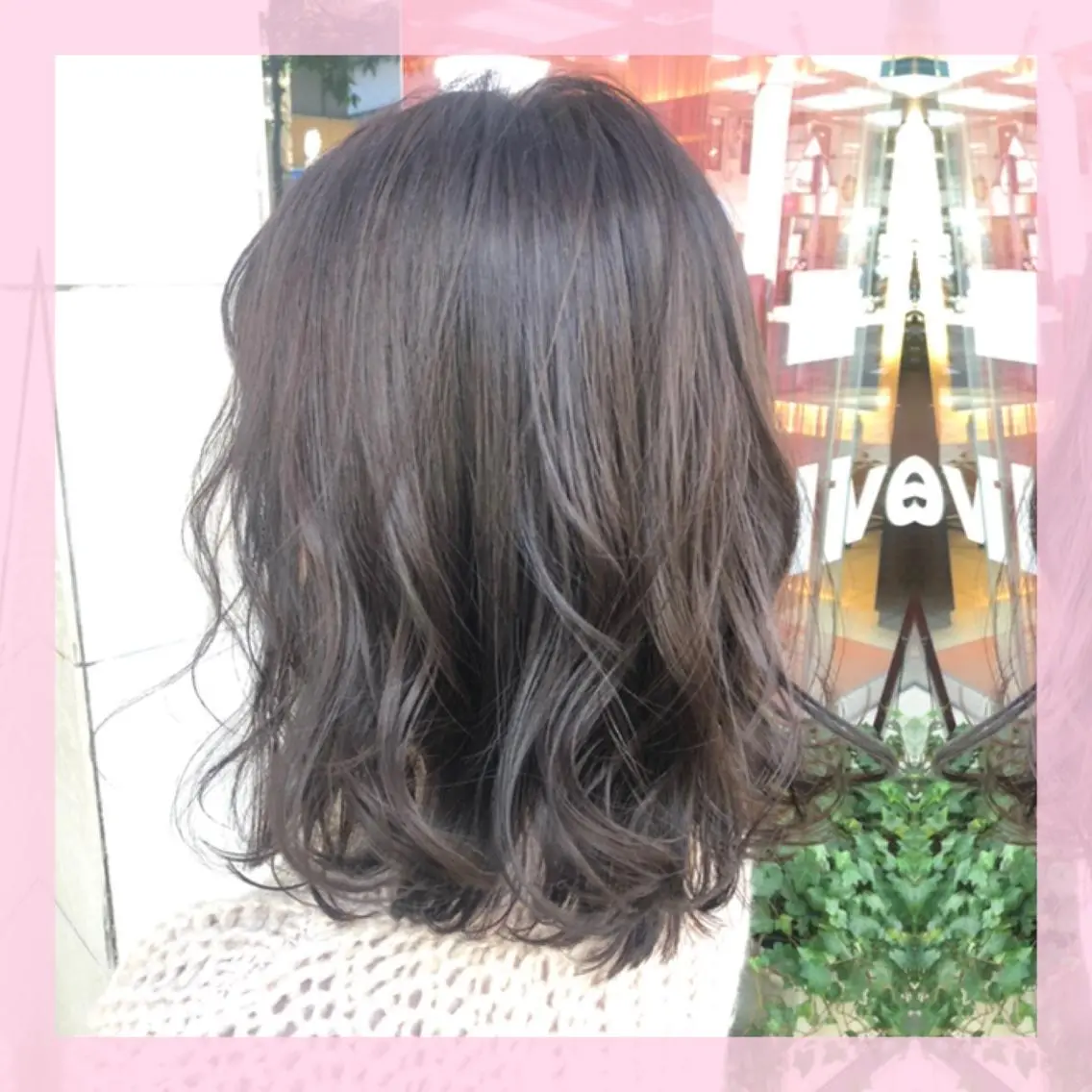 ミディアム カラー グレージュ ラベンダーカラー ラベンダーグレージュ ラベンダーグレー 🍒前川 🍒のヘアスタイル