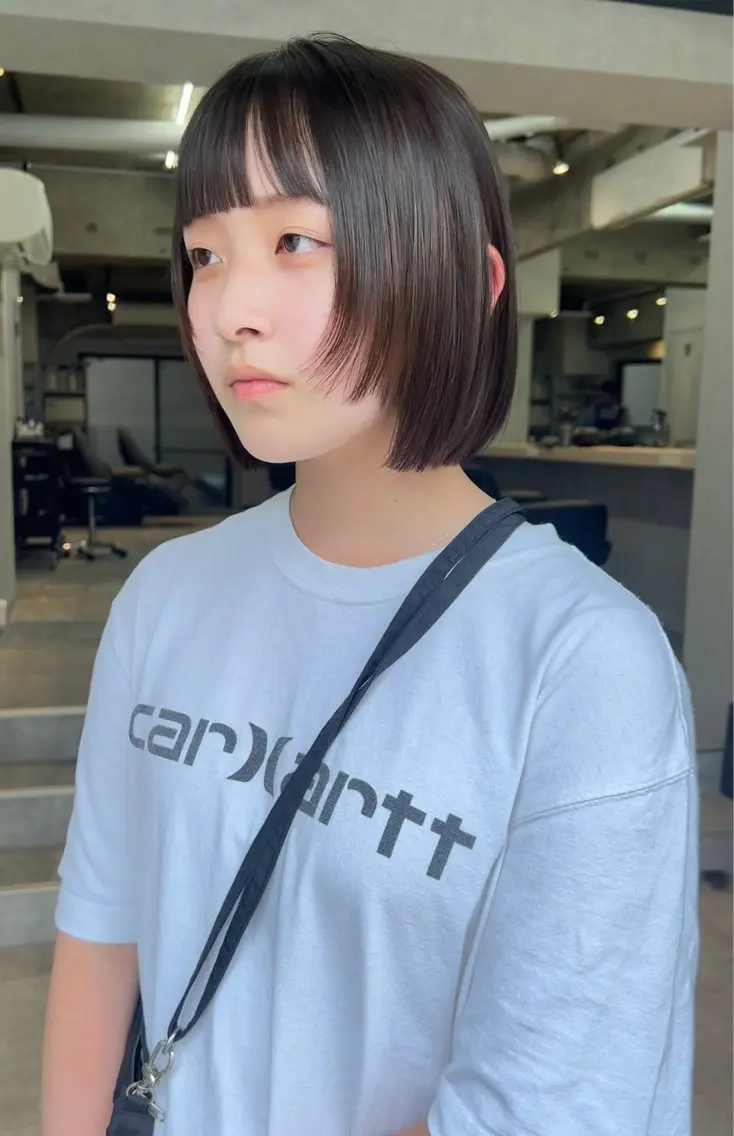 ショート カット ✳︎透明感カラー✳︎ ボブ✳︎nanaのヘアスタイル