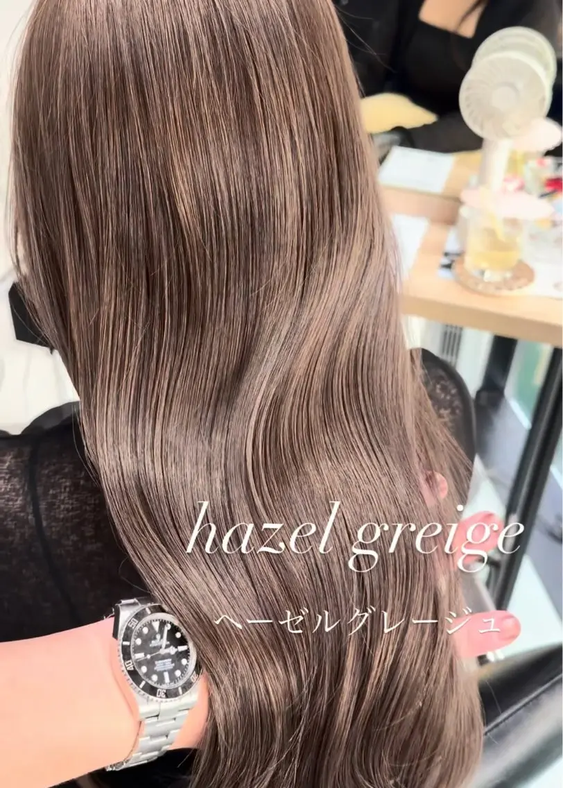 ロング カット ヘアカラー トリートメント ✨透明感カラー 恵比寿HAYATO✨のヘアスタイル