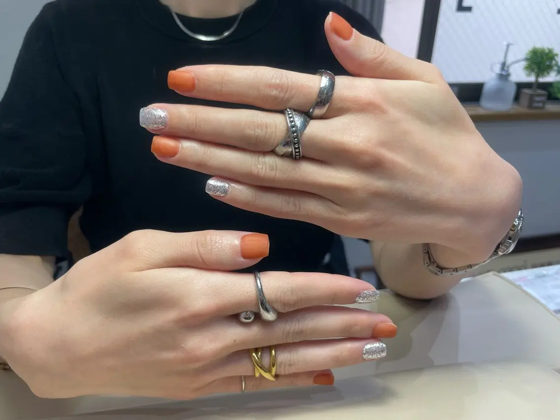 🌟練習モデル🌟ラメ入りワンカラー💅💅の写真