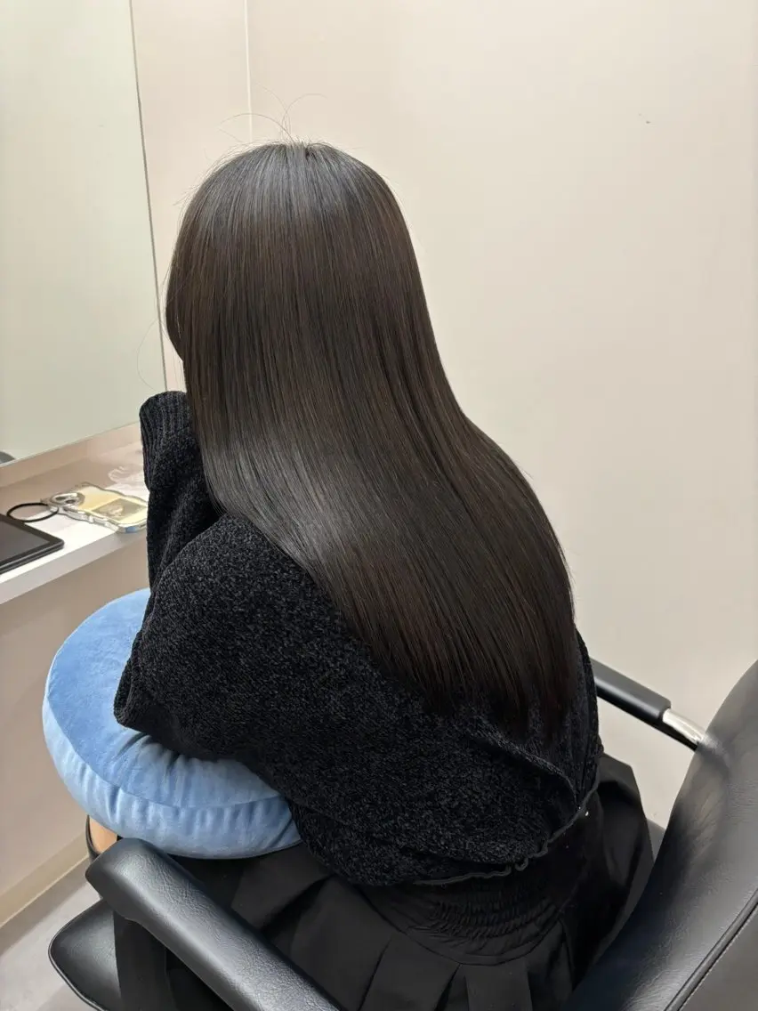 セミロング 似合わせカット トリートメント カット ヘアカラー トリートメント とき/髪質改善/透明 感カラー☘️のヘアスタイル