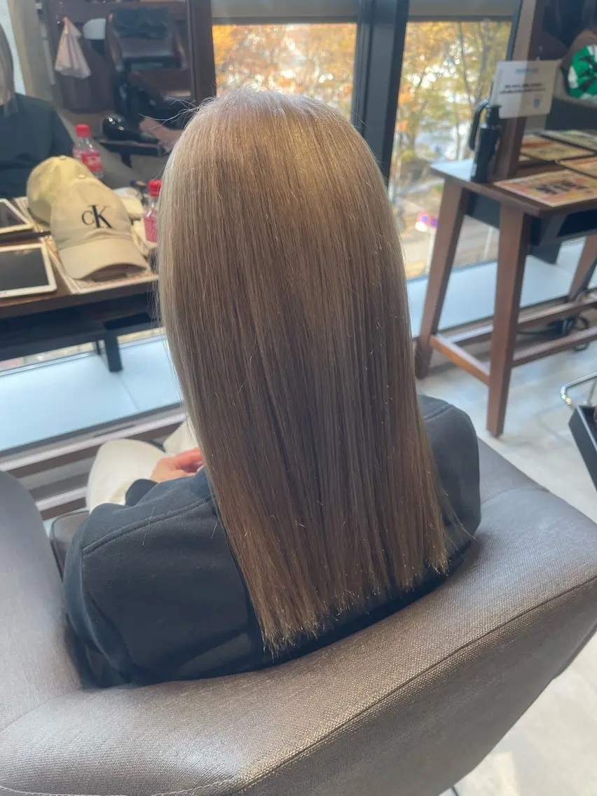 ミディアム カット 縮毛矯正 FORCE 荻原卓冶のヘアスタイル