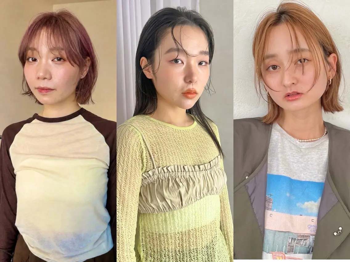 ミディアム カラー 吉原 由菜のヘアスタイル