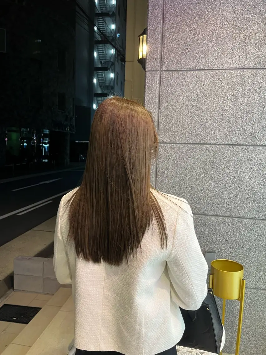 ロング カラー Riho♡レイヤー/ 名駅/大人韓国ヘアのヘアスタイル
