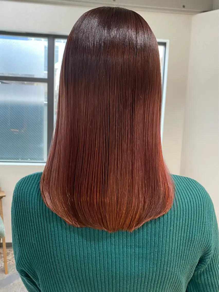 セミロング カラー ブリーチ グラデーションカラー ヘアカラー 🌼髪質改善・アレン ジ・レイヤー🌼のヘアスタイル