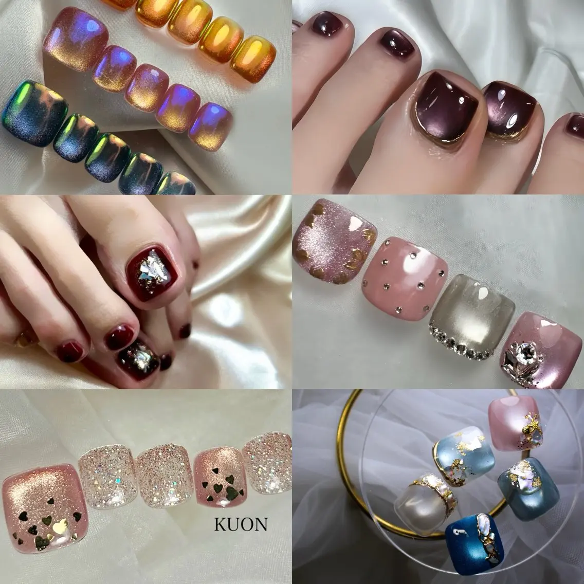 【オフ込み】フットアートコース🩵サンプルから選べるコース※カラーチェンジOK🙆♀️デザインはスナップフォト参考の写真