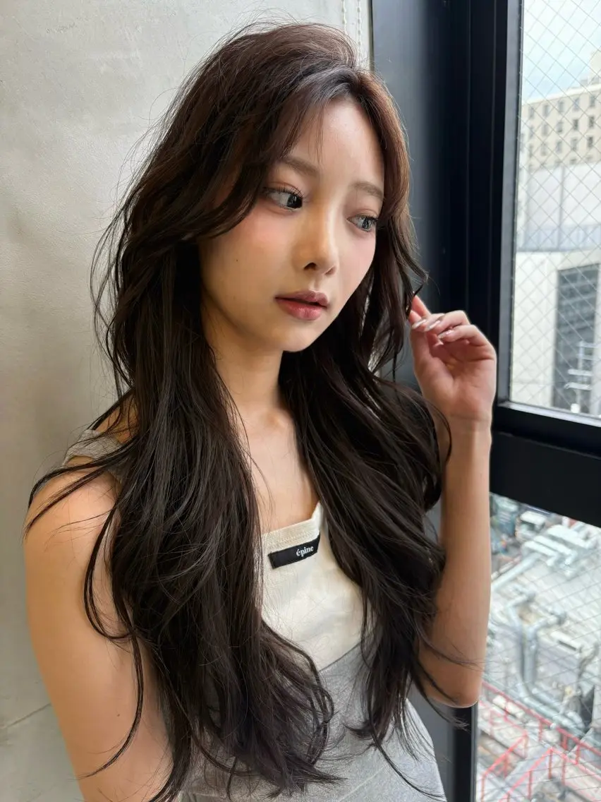 ロング カラー 透明感カラー カット ヘアカラー まさとお洒落 色気個性ヘアのヘアスタイル